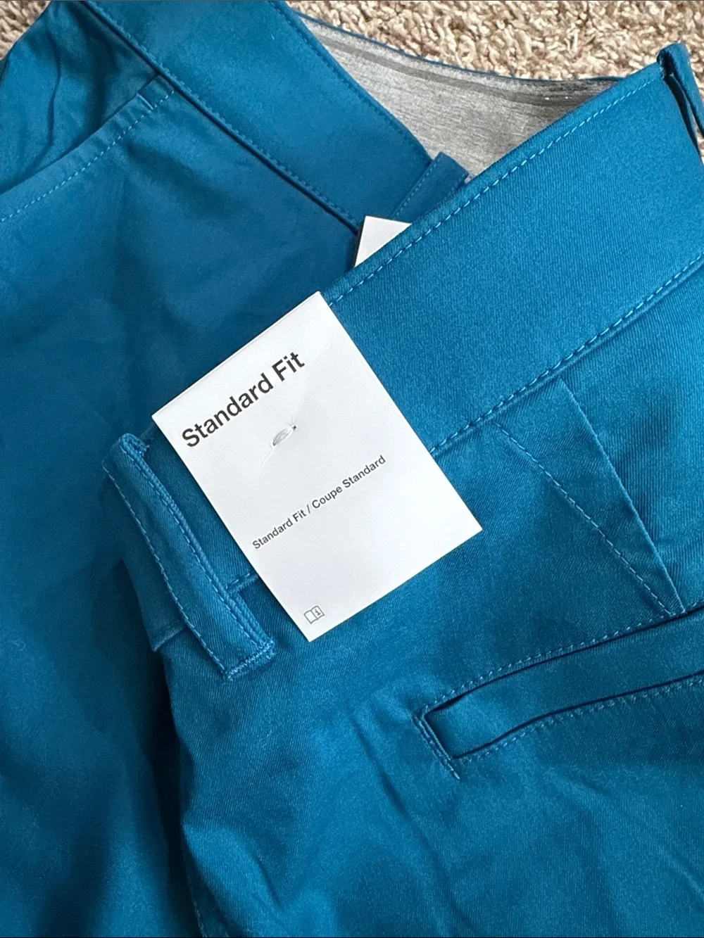 Nike Men's Teal Blue Flat-Front Shorts